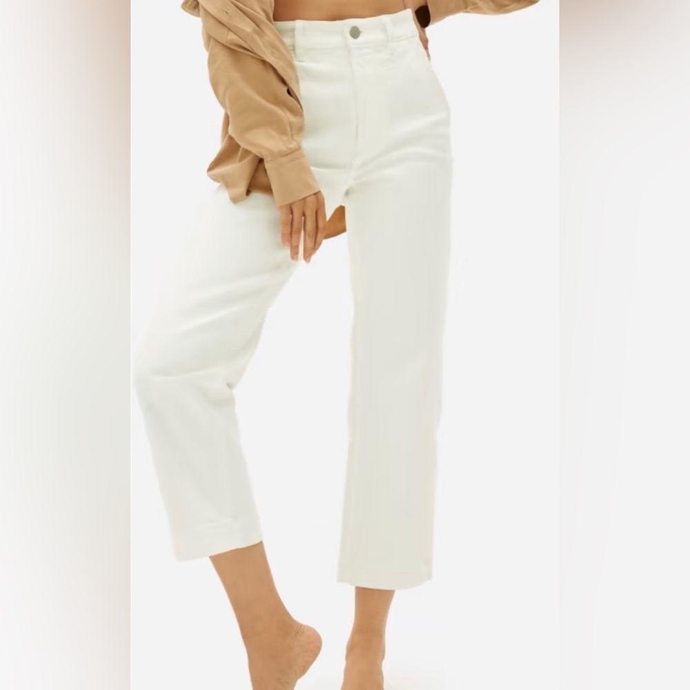 Everlane straight leg cropped pant